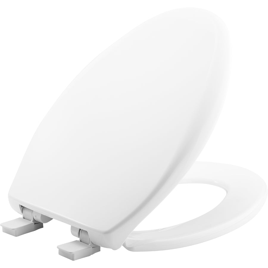 Bemis 1200E4 Elongated Plastic Toilet Seat with Whisper Close