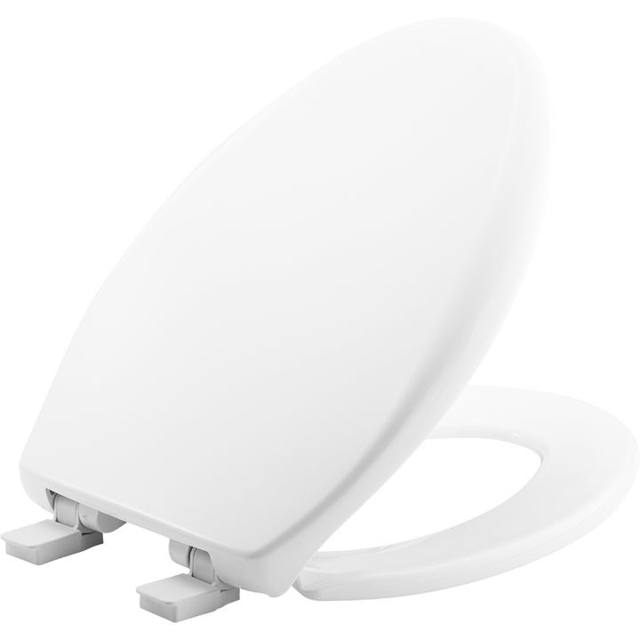 Bemis 1200E4 Elongated Plastic Toilet Seat with Whisper Close