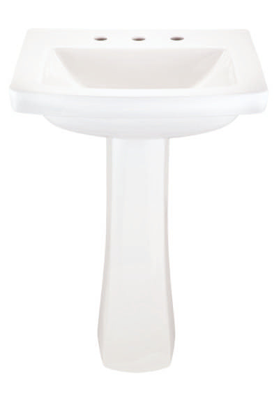 Gerber Burr Ridge White Pedestal Sink