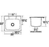 Mustee 10C Drop In Utility Sink