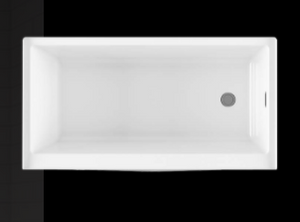 BainUltra 60" x 32" x 17" Citti Alcove Tub with Air Therapy