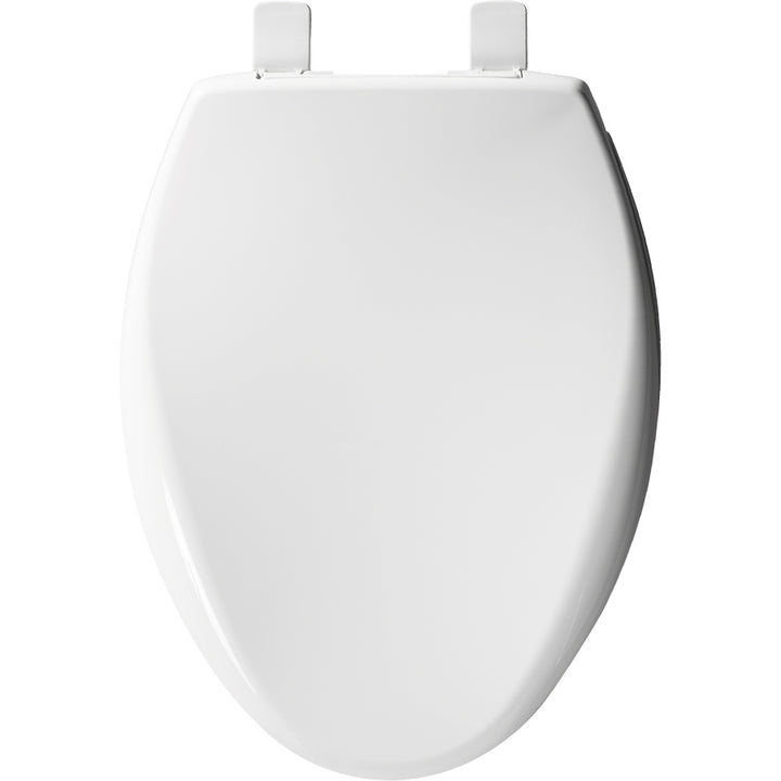 Bemis 1200E4 Elongated Plastic Toilet Seat with Whisper Close