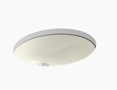 Kohler K-2210 Caxton 17" x 14" Oval Undermount Bathroom Sink