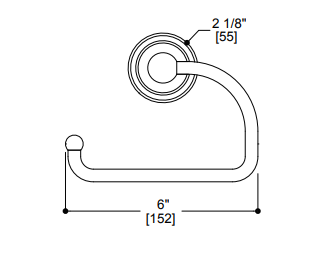 Clearance: Kartners 322152-68 Florence Paper Holder