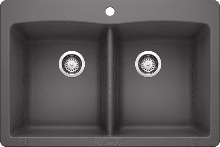Blanco Dual Mount Double Bowl Kitchen Sink