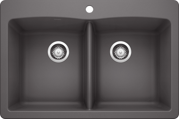 Blanco Dual Mount Double Bowl Kitchen Sink