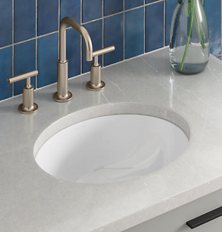 Kohler K-2209 Caxton 15" x 12" Oval Undermount Bathroom Sink