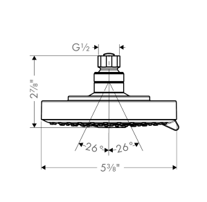 Hansgrohe 27495 Raindance 3 Function Showerhead