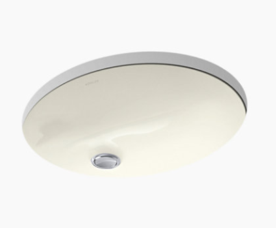 Kohler K-2209 Caxton 15" x 12" Oval Undermount Bathroom Sink