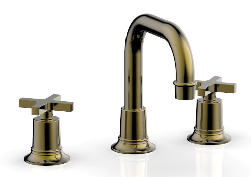 Phylrich 501-05 Hex Modern Widespread Faucet with Cross Handles