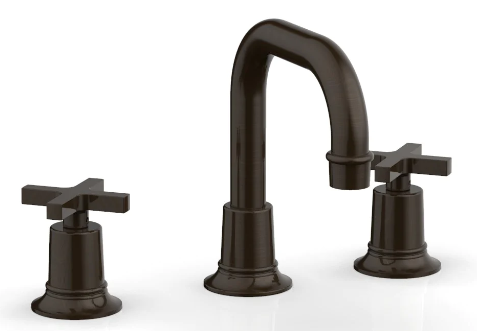 Phylrich 501-05 Hex Modern Widespread Faucet with Cross Handles