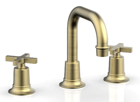 Phylrich 501-05 Hex Modern Widespread Faucet with Cross Handles