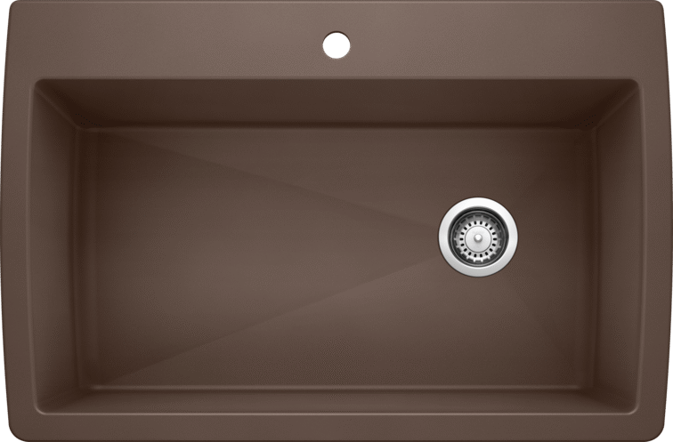 Blanco Diamond Dual Mount Super Single Silgranit Kitchen Sink