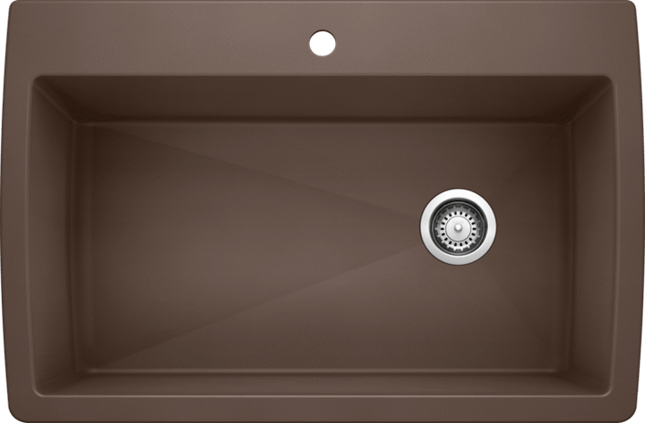 Blanco Diamond Dual Mount Super Single Silgranit Kitchen Sink