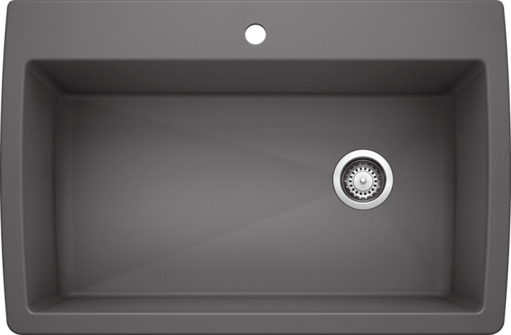 Blanco Diamond Dual Mount Super Single Silgranit Kitchen Sink