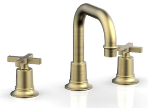 Phylrich 501-05 Hex Modern Widespread Faucet with Cross Handles