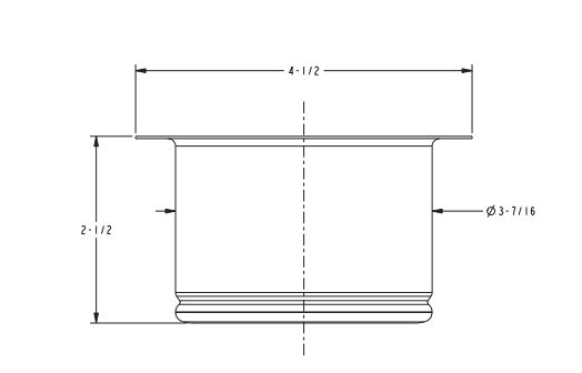 Clearance: Newport Brass 112A-04 Disposer Flange