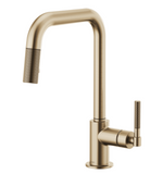 Brizo 63053LF Litze Pull-Down Faucet with Square Spout and Knurled Handle