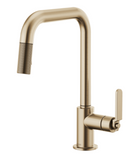 Brizo 63054LF Litze Pull-Down Faucet with Square Spout and Industrial Handle