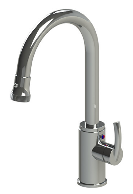 Rubinet 8JHOL Pulldown Kitchen Faucet