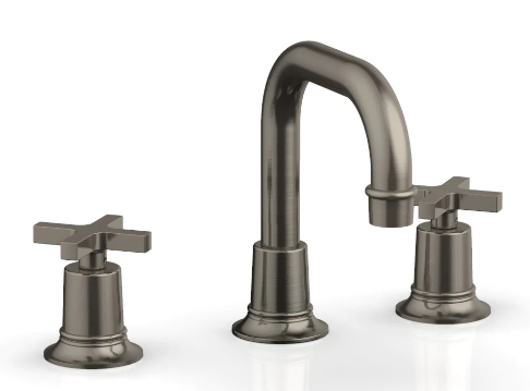 Phylrich 501-05 Hex Modern Widespread Faucet with Cross Handles