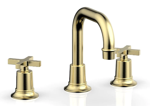 Phylrich 501-05 Hex Modern Widespread Faucet with Cross Handles