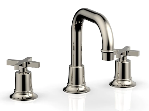 Phylrich 501-05 Hex Modern Widespread Faucet with Cross Handles