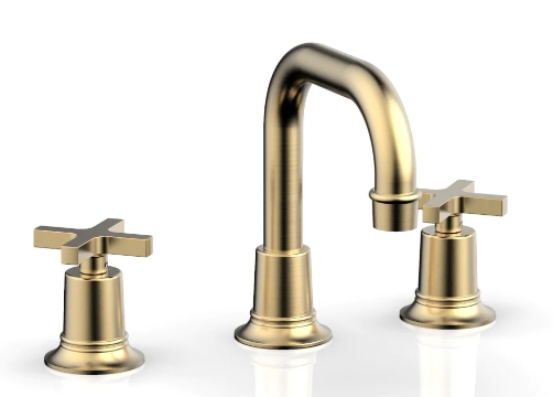 Phylrich 501-05 Hex Modern Widespread Faucet with Cross Handles