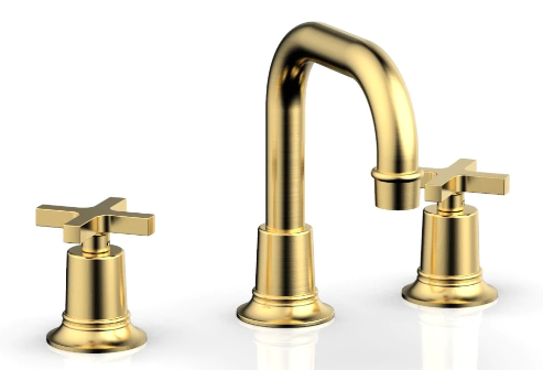 Phylrich 501-05 Hex Modern Widespread Faucet with Cross Handles