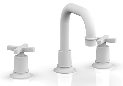 Phylrich 501-05 Hex Modern Widespread Faucet with Cross Handles
