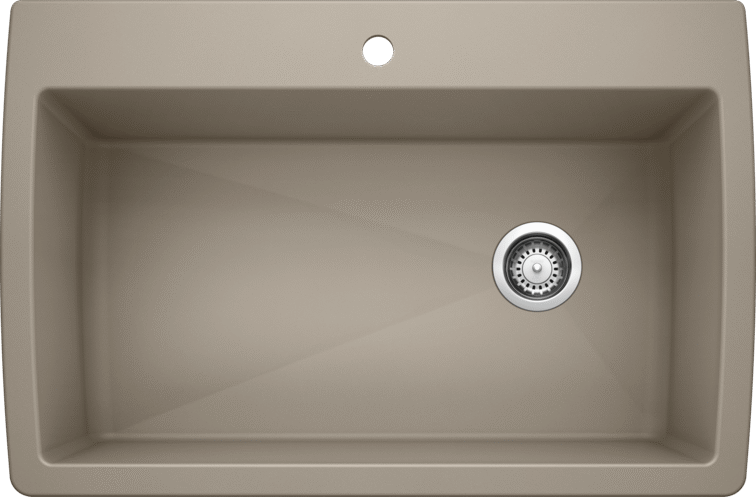 Blanco Diamond Dual Mount Super Single Silgranit Kitchen Sink