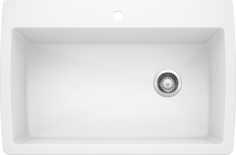 Blanco Diamond Dual Mount Super Single Silgranit Kitchen Sink
