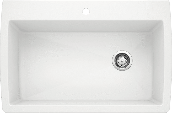 Blanco Diamond Dual Mount Super Single Silgranit Kitchen Sink