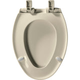 Bemis 1200E4 Elongated Plastic Toilet Seat with Whisper Close
