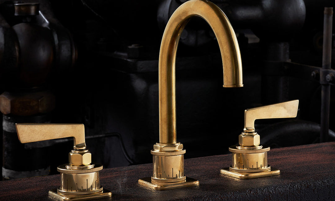 California Faucets 8602 Steampunk Bay Widespread Bathroom Faucet