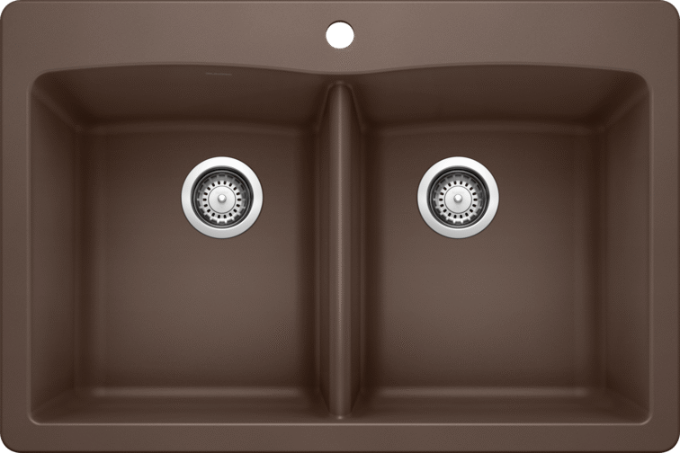 Blanco Dual Mount Double Bowl Kitchen Sink