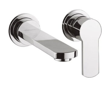 Crosswater London Wisp US-WP120WN Single Lever Wall Mount Bathroom Faucet