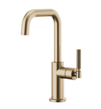 Brizo 61053LF Litze Bar Faucet with Square Spout and Knurled Handle
