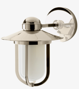 Clearance Showroom Display Special: Waterworks HMLT01 Wall Mounted Single Arm Sconce with Opal Glass