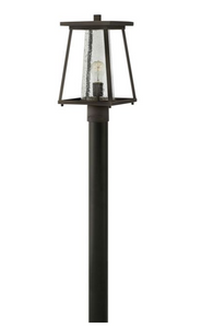 Hinkley 2791OZ-CL Burke Outdoor Medium Post or Pier Mount Lantern