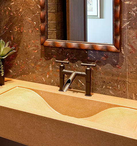 Sonoma Forge Waterbridge Bathroom Faucet with Waterfall Spout