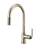 Brizo 63044LF Litze Pull-Down Faucet with Arc Spout and Industrial Handle