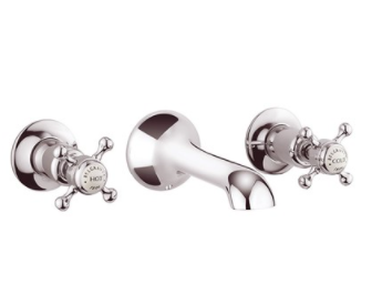 Crosswater London Belgravia US-BL131W Wall Mount Two Handle Bathroom Faucet