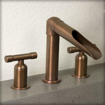 Sonoma Forge Wheverever Widespread Bathroom Faucet with Waterfall Spout