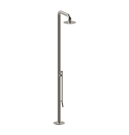 Rubinet 9HSH1SNSN Pressure Balance Outdoor Shower with Foot Rinse