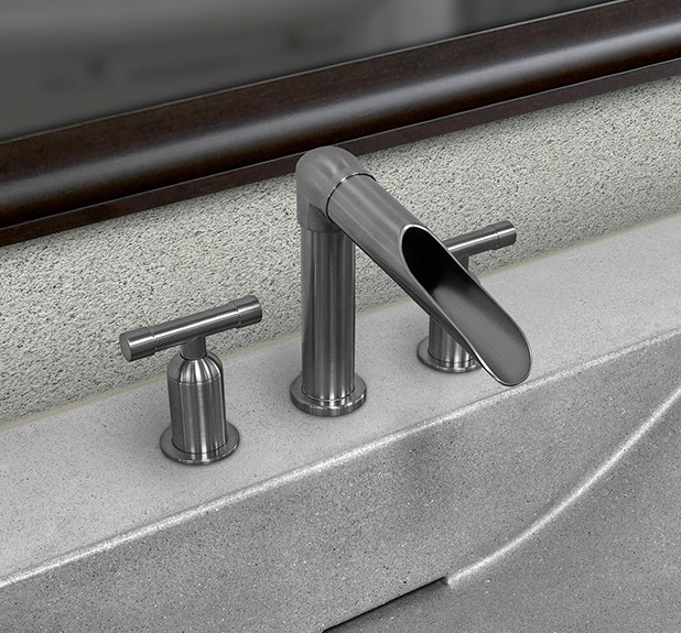 Sonoma Forge Wheverever Widespread Bathroom Faucet with Waterfall Spout