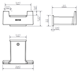 Sonia S-Cube Double Robe Hook