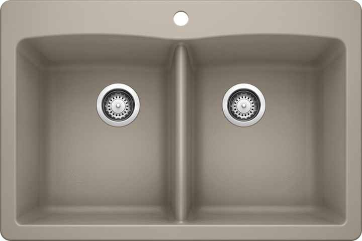 Blanco Dual Mount Double Bowl Kitchen Sink