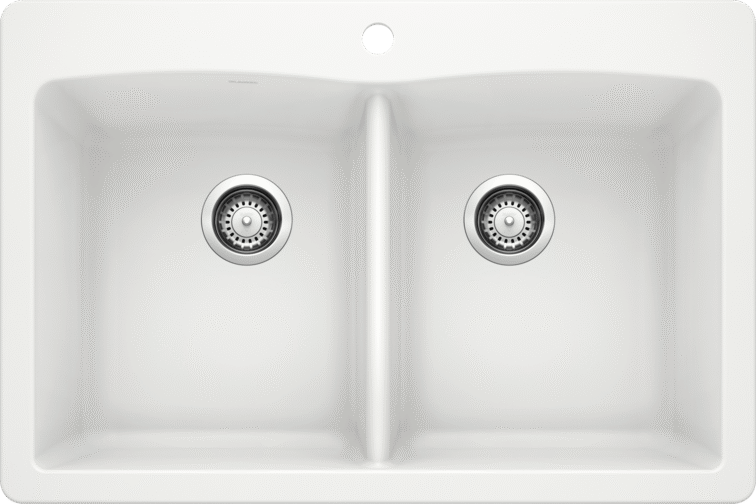 Blanco Dual Mount Double Bowl Kitchen Sink
